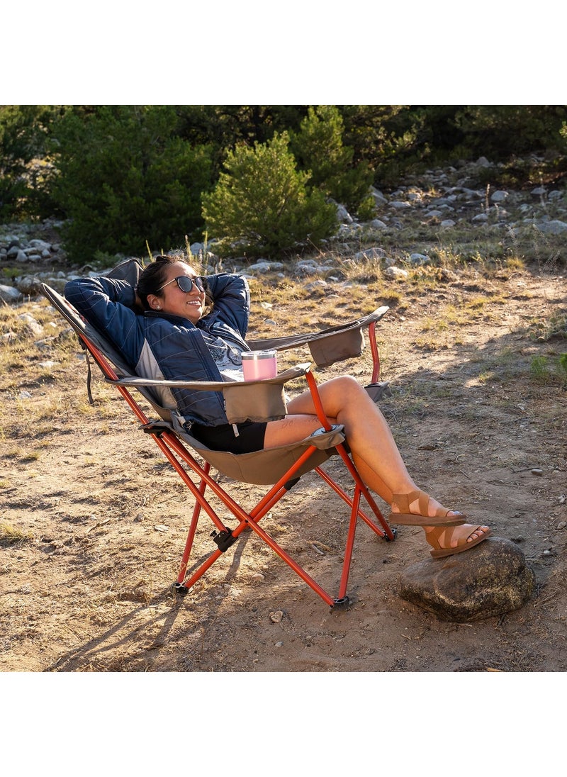 Kelty Kelty Deluxe Lounge Chair  Folding Outdoor Camp Chair Insulated Cupholders Customized Recline Steel Frame Padded Roll Storage 2024 Deep Lake  - Image 2