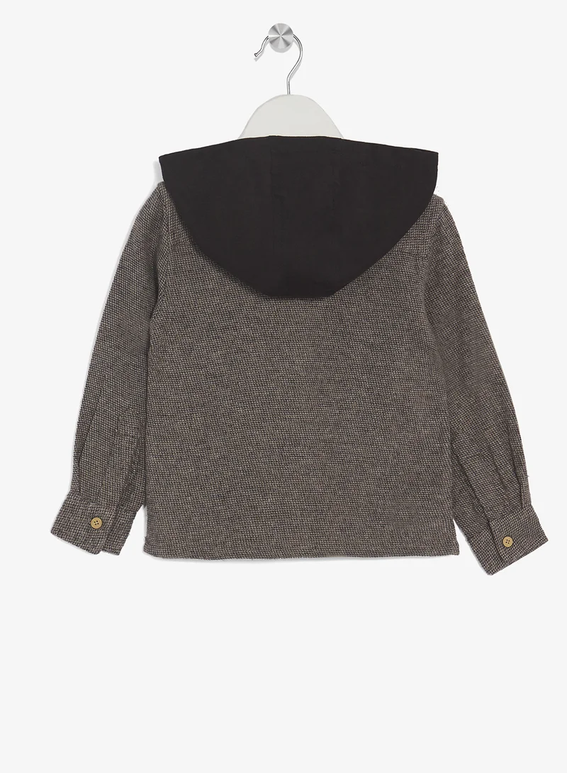 ريبلز مع نمشي قميص بأكمام طويلة للأولاد مع قبعة