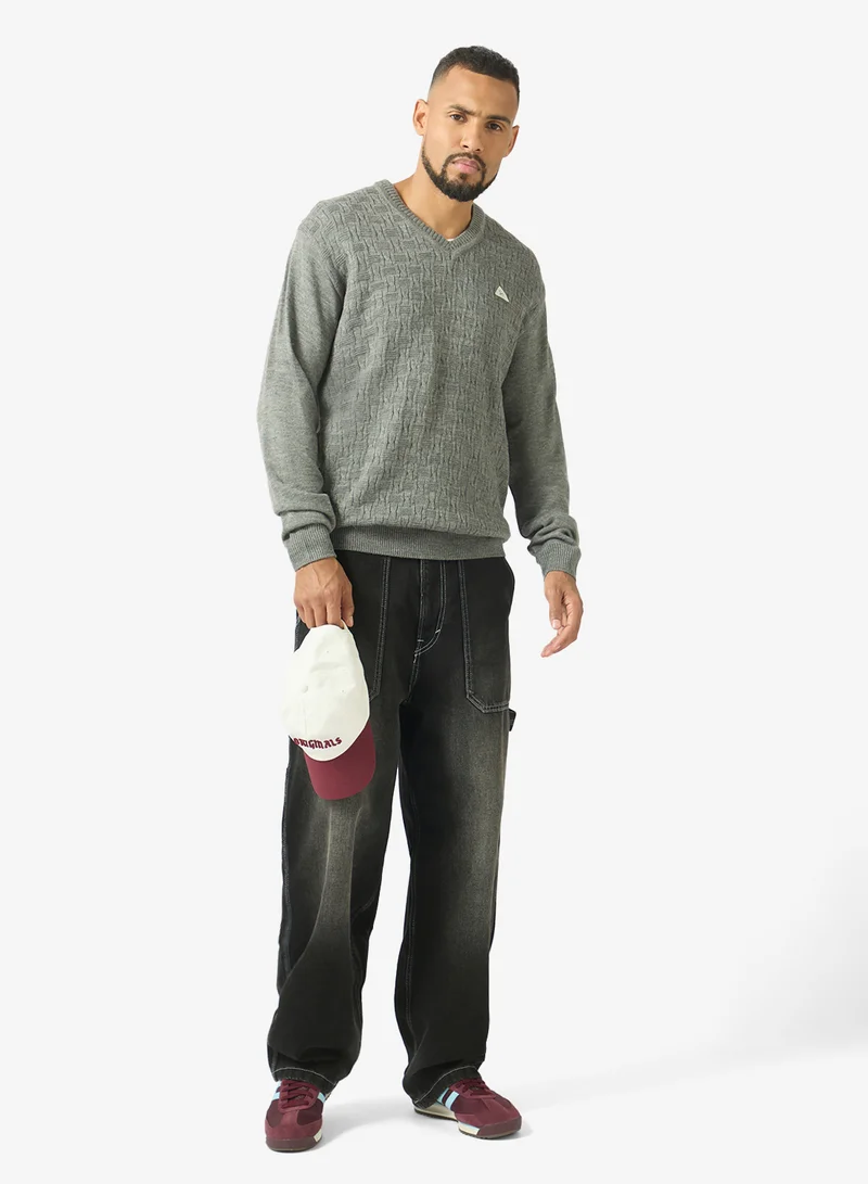 Seventy Five  Casual V Neck Pullover Sweater for Men | Best Price UAE