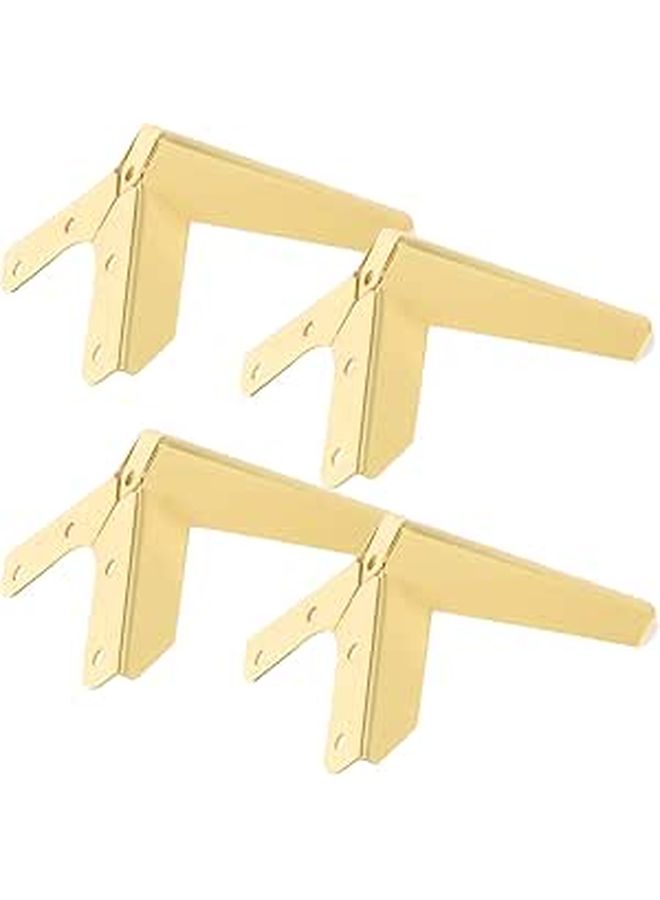 4 Pcs Gold Metal Furniture Legs Heavy Duty Replacement Feet For Sofa Couch Table Desk Cabinet - Image 1