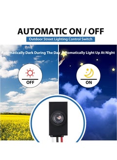Generic Dusk to Dawn Sensor for Outdoor Lighting 120-277V Photoelectric Switch Photocell Light Sensor Hardwired Post Eye Light Control Most Outdoor Lamp Fixtures Bulbs  - Image 4