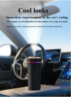 Healife Car aromatherapy humidifier, USB mini aromatherapy air humidifier, mini LED colorful starry sky ceiling atmosphere light, dual atomization port AI smart start, suitable for cars, rooms, home offices, bedrooms  - Image 5