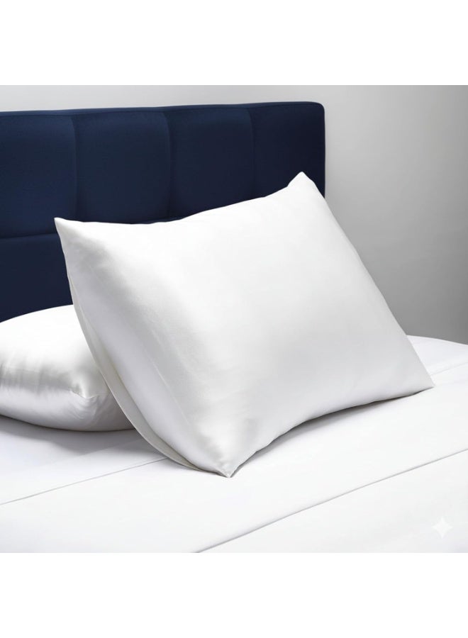 ELAUR Satin Pillowcase for Hair and Skin, Super Soft and Cooling Similar to Silk Pillow Cases 2 Pack with Envelope Closure, Gift for Women Men(20"x26" Standard Size) (Green) - Image 3