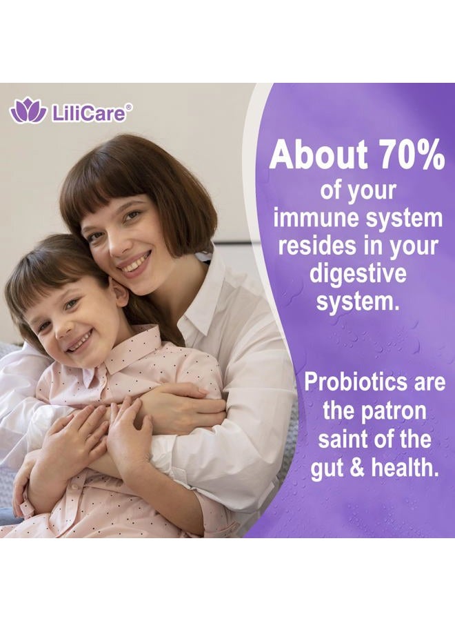 EnvyDeal Sugar Free Probiotic Gummies, 60 Billion CFU, 11 Strains with Prebiotic Fiber, Probiotic-Filled Gum - Image 3