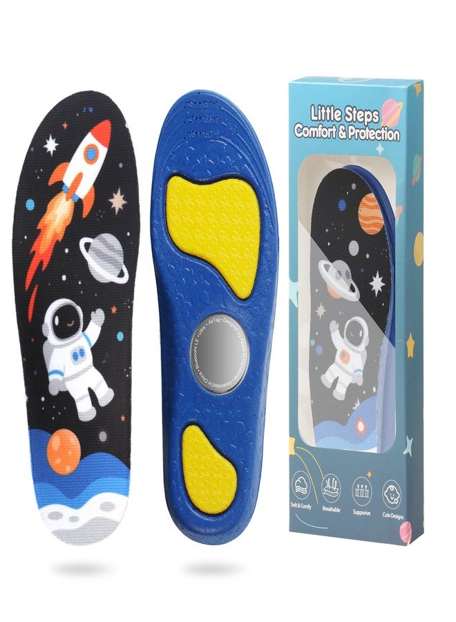Rovista Comfortable Kids Shoe Insert for Airtag - Trim-to-Fit Hidden Holder Insole - Supportive Insloes for Keeping Up with Your Child on The Move (Blue, US Kids 11.5C-13C) - Image 1