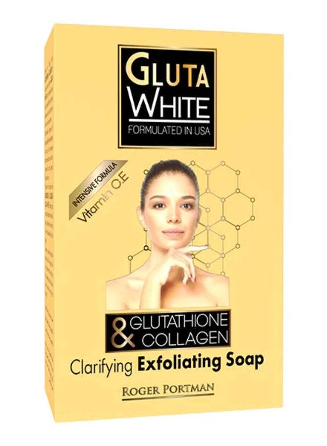 Gluta White Set Of three Pcs Glutathione & Collagen Lotion 250 ml + Whitening Cream Age Defying 125 mL + Clarifying & Exfoliating Soap 190 g - Image 4