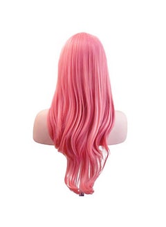 Akstore Akstore 28" 70cm Fashion Wigs Long Wavy Curly Hair Cosplay Wig & Wig Cap (Pink)  - Image 5