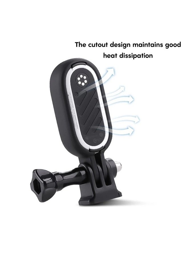 O Ozone حافظة تثبيت واقية لـ Insta360 GO 3 مع محول ثقب لولبي مقاس 1/4 بوصة وقفص إطار بلاستيكي واقي بمسامير قصيرة  - Image 3