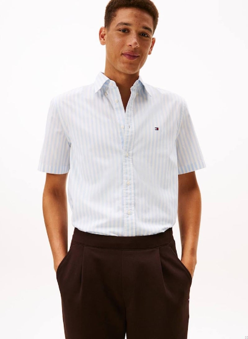 TOMMY HILFIGER Flex Poplin Stripe Shirt - Image 1