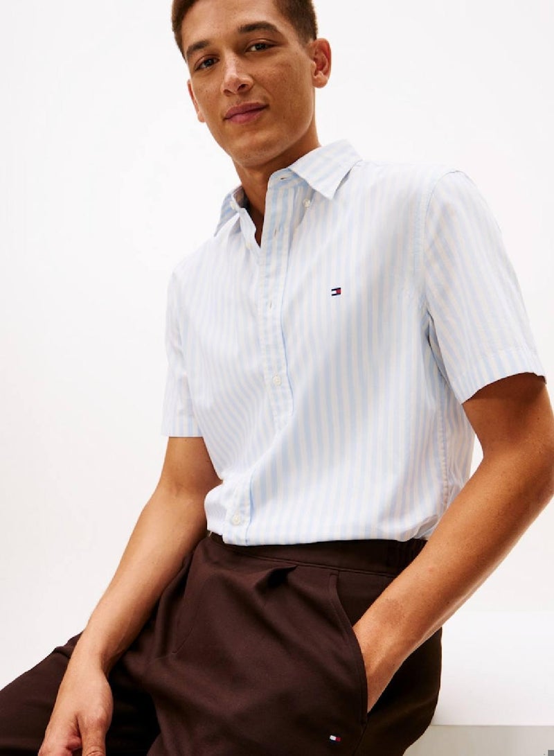 TOMMY HILFIGER Flex Poplin Stripe Shirt - Image 5