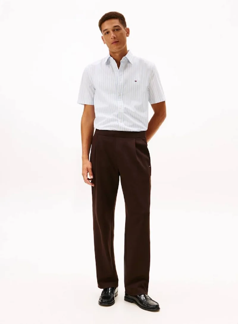 Tommy Hilfiger Sweet Blue / Stripe Flex Poplin Stripe Shirt for Men | Best Price UAE