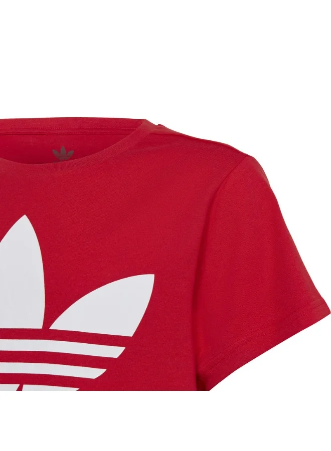 adidas TREFOIL TEE Red Originals Kids T-SHIRTS