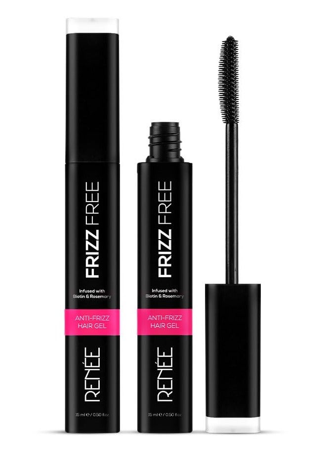 RENEE Frizz Free Hair Finishing Stick - Anti Frizz Hair Wax Stick Wand For Flyaway Hairs, Non-Sticky & Greasy Hair Fix Gel, Anti Flyaways & Baby Hair, Use As Hair Setting Spray, Biotin & Rosemary 15ml - Image 1
