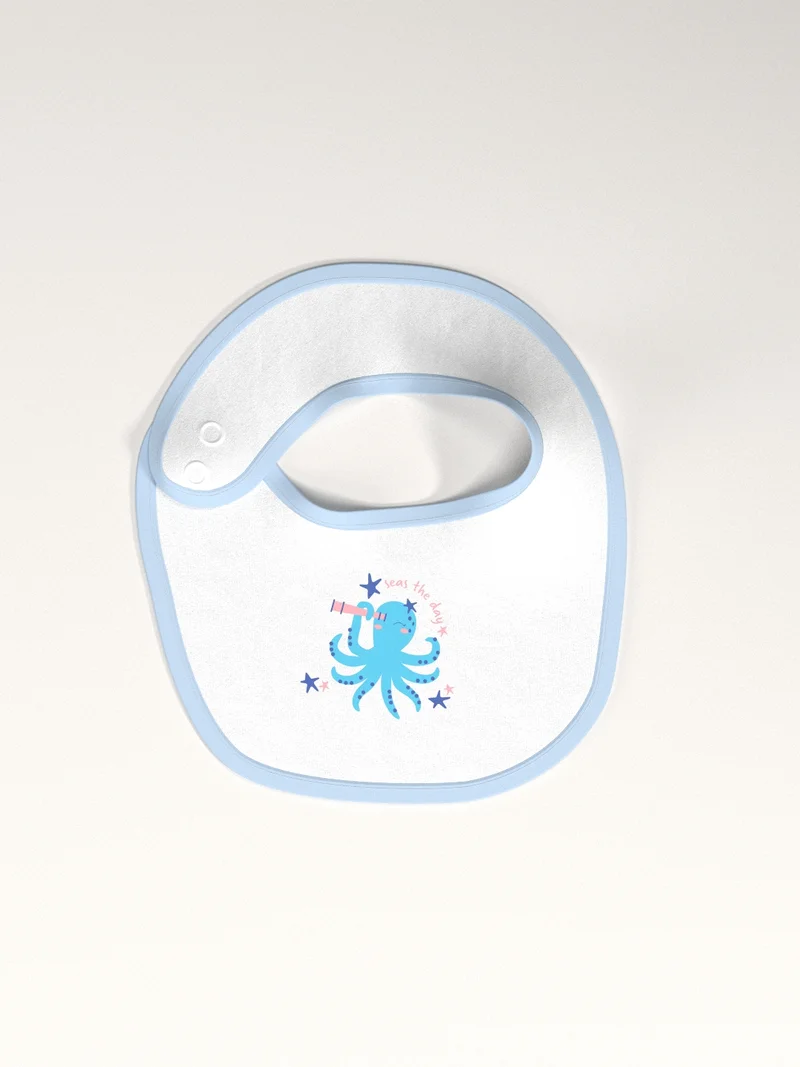 نوتيناتي ناتيناتي طقم مريلات قطنية للأطفال بثلاث قطع بطبعة المحيط