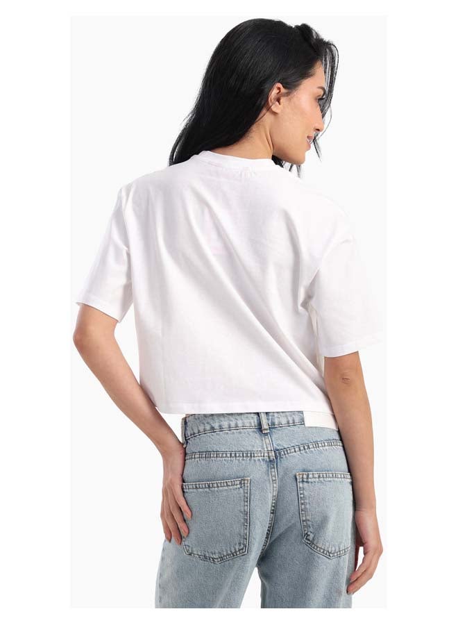 Carina Plain Crop T-Shirt - Image 3