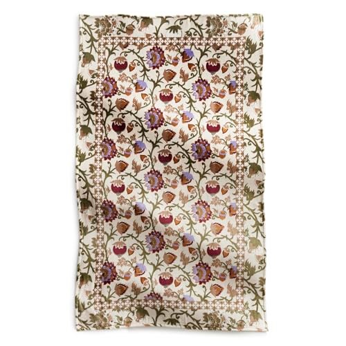 Vera Bradley Women's Fleece Plush Throw Blanket, Midnight Garden Paisley Antique White, One Size - Image 2