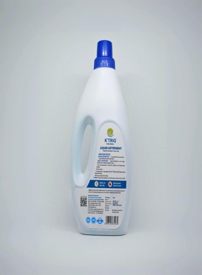 K'TRiQ Matic Liquid Detergent Fab Kleen 1kg bottle | For Top load Washing Powerful Cleaning | No Soda Formula | with Added Fabric Conditioner Safe on Hands, Removes 99.9% Tough Stain Removal - Image 3