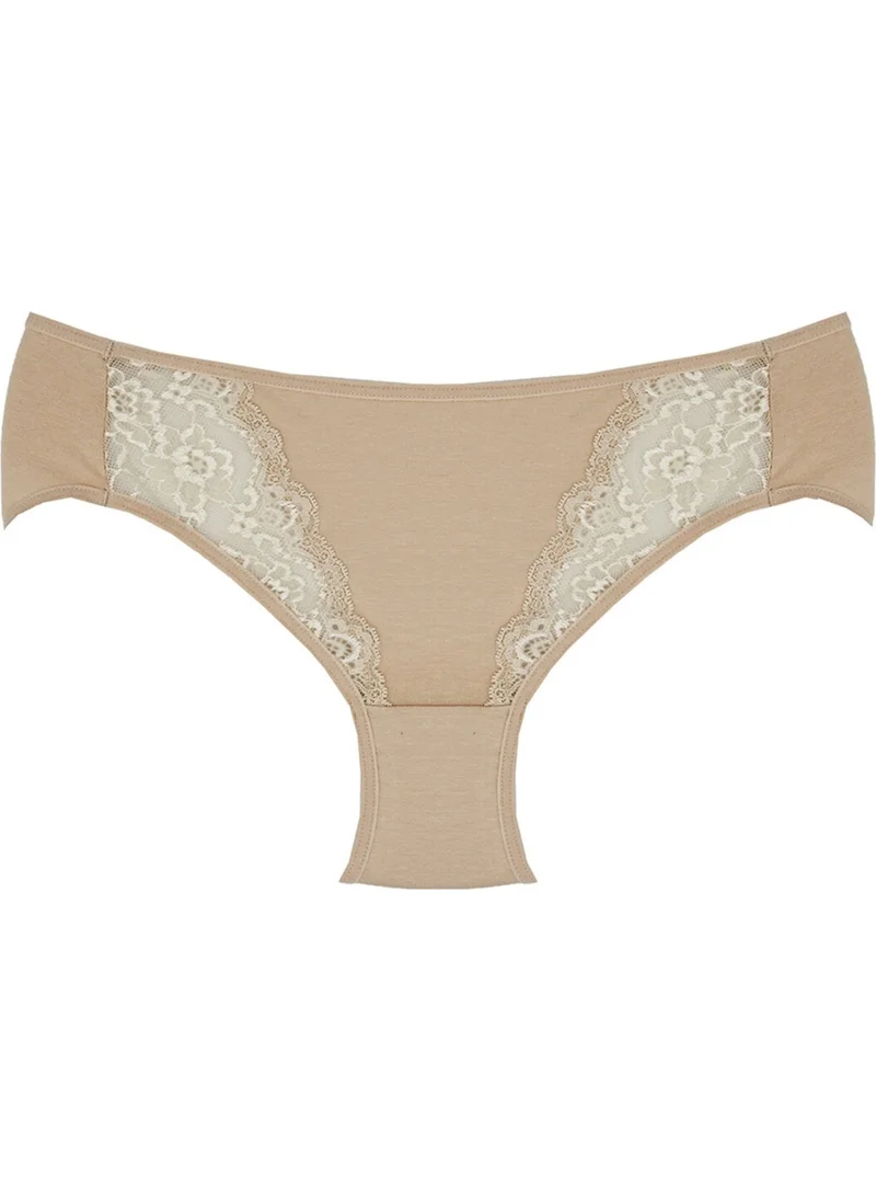ماجيك فورم 580 Normal Waist Lace Panties-Skin