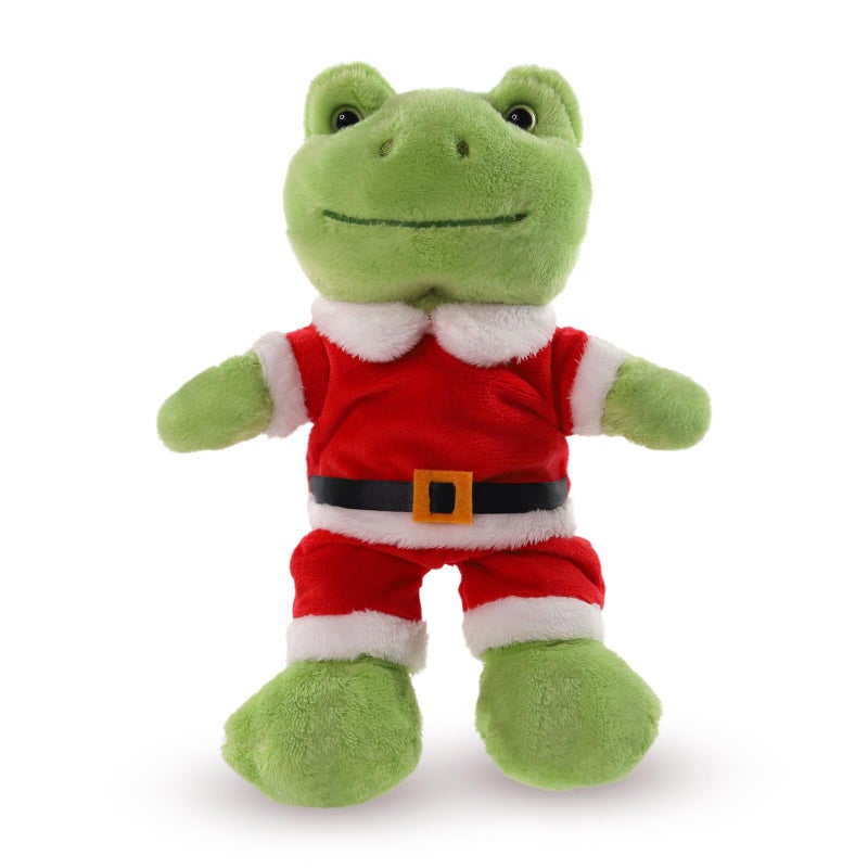 Furvana Green Frog Plush9 Soft Frog Stuffed Animal Plush Toy Kawaii Plush Doll Cute Plushie with Cloths Toy Gift for Kids Children Birthday - Image 3