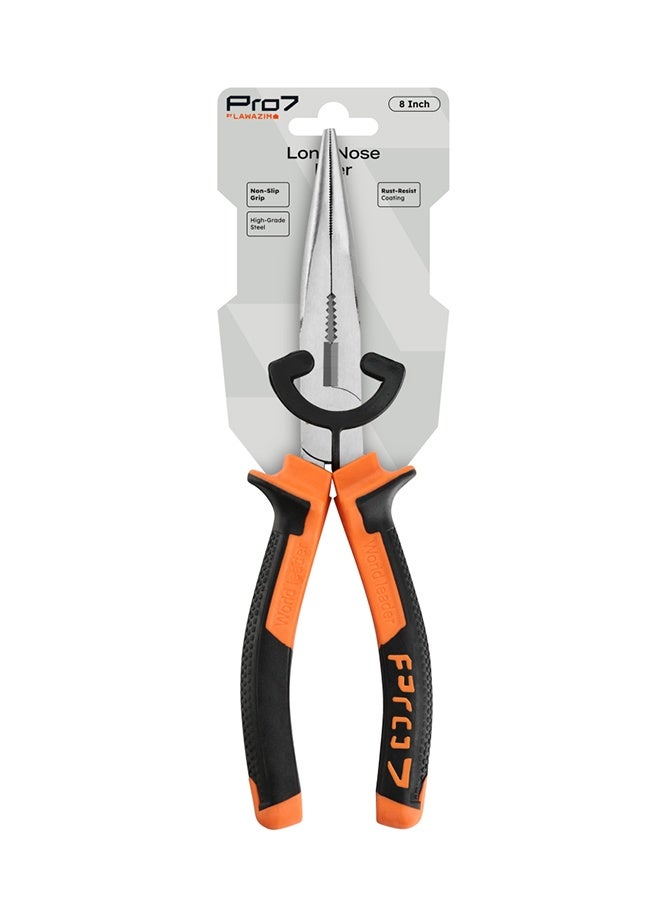 لوازم برو7 زرادية أنف طويل 8 بوصة لقص وثني الأسلاك، تمنح تحكمًا عاليًا في المساحات الضيقة، مثالية للإصلاحات المنزلية والأعمال الكهربائية والحرفية - Image 5