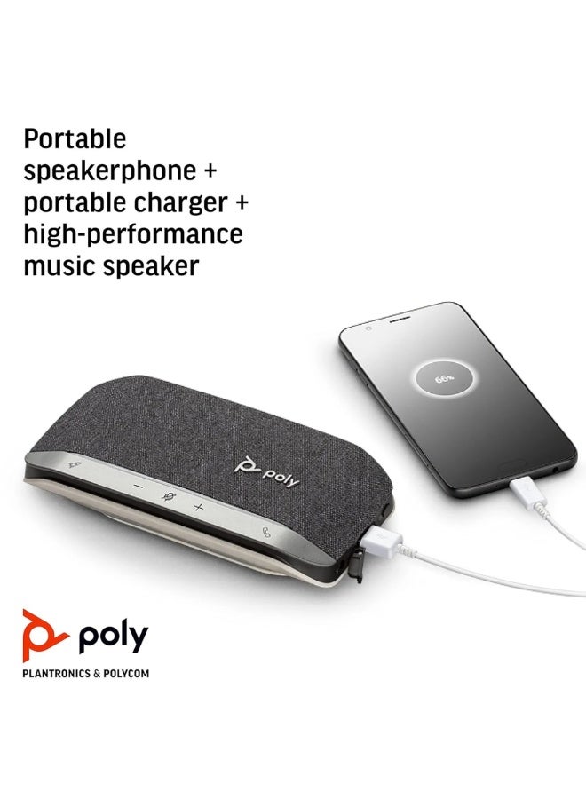 مكبر صوت ذكي بولي سينك ٢٠ | مكبر صوت مؤتمرات محمول سلكي بتقنية بلوتوث ومنفذ USB-C (7S4C1AA) - Image 4