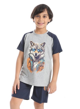 Boys printed cotton T-Shirt With Short Set - pzsku/Z023D03B78C21A97B358EZ/45/1745913816/97ca7116-2189-4a11-9d30-f774c68e2d74