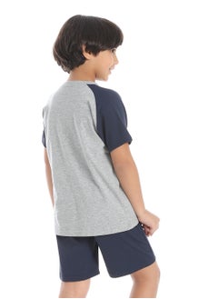 Caesar Boys printed cotton T-Shirt With Short Set  - Image 4