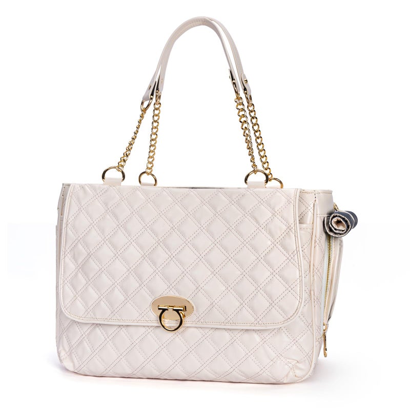 Minsong Fashion Pet Carrier Dogs Cat Small Animals Purse Bag, Leather Pet Carriers Dog Puppy Kitten Tote Travel Handbag TSA Airline-Approved - Image 1