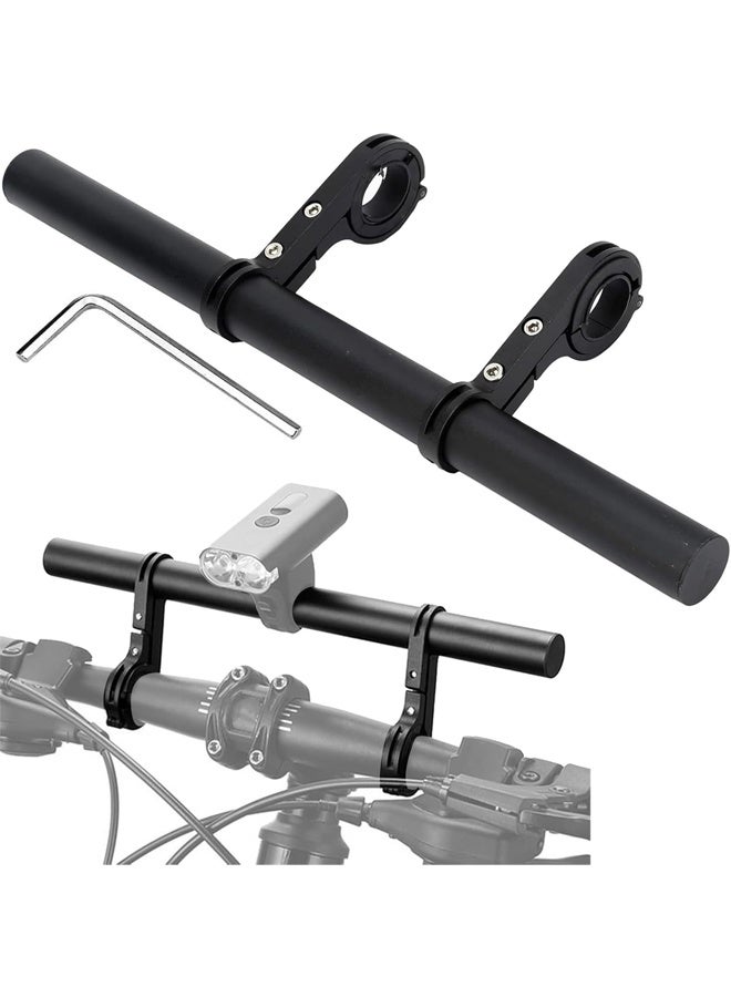 DUNISO Bicycle Handlebar Extender with 2 Brackets Clamp and 1 Hexagonal Wrench, Universal Aluminium Handlebar Extension 1"-1.25" for Light Lamp, Speedometer, GPS, Phone Holder, Action Camera，30 cm  - Image 1