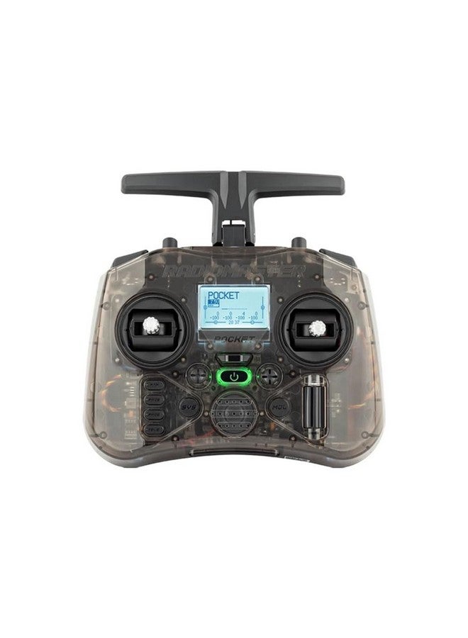 RADIOMASTER جهاز إرسال راديوماستر بوكيت ELRS هال جيمبال للتحكم عن بُعد محمول خفيف الوزن مزود بإضاءة LED مدمجة هوائي قابل للطي (أسود وضع 2) - Image 3