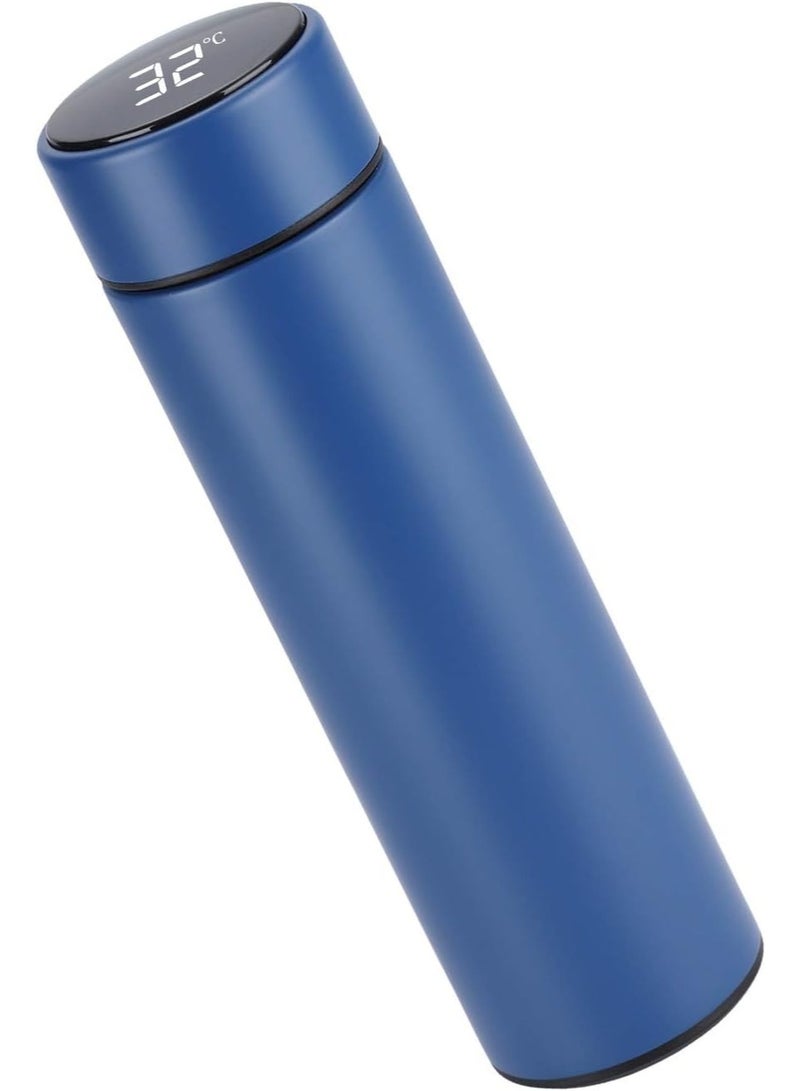 Smart Cup Temperature Display Vacuum Insulated Water Bottle 17oz,Thermo Flask Made of Premium Stainless Steel Coffee Cup, Smart Cup, Novelty Gift Mug, FDA Safty (blue) Christmas Gifts - Image 1