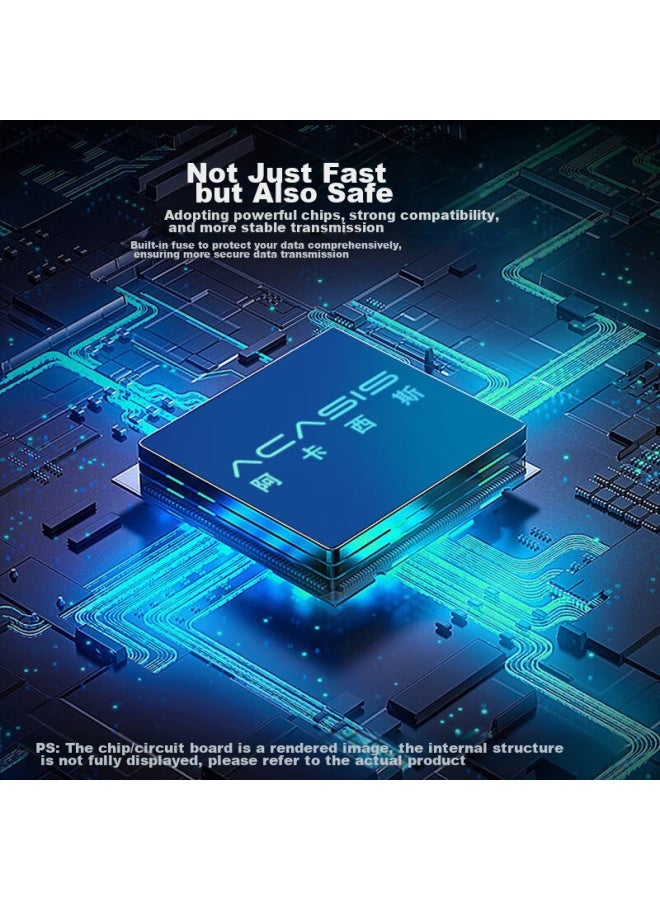 Acasis Usb/type-c Multifunctional Card Reader 3.0 Supports Sd/tf/cf/ms Cards, Suitable For Cameras, Dash Cams, And Surveillance, Compatible With Apple 15/ipad/android Phones Cr-3003 - Image 4