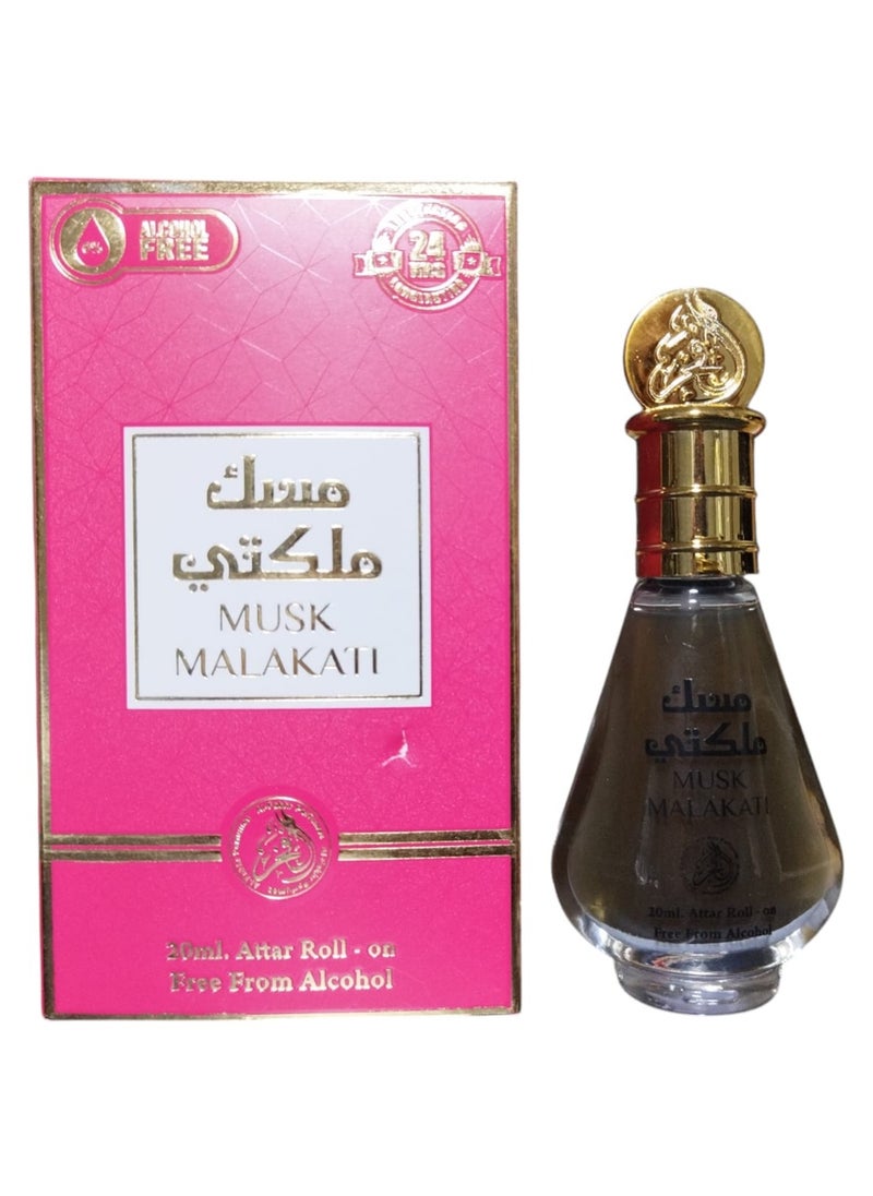 Al Fakhr Perfumes Musk Malakati Concentrated Attar Roll On Free From Alcohol - 20 ML 