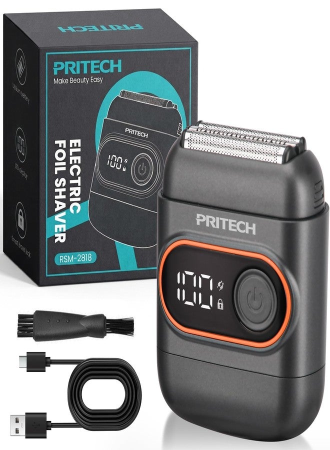 بري تيك ماكينة حلاقة PRITECH Mini Foil للرجال، للحية الخفيفة والقصيرة اليومية - Image 1