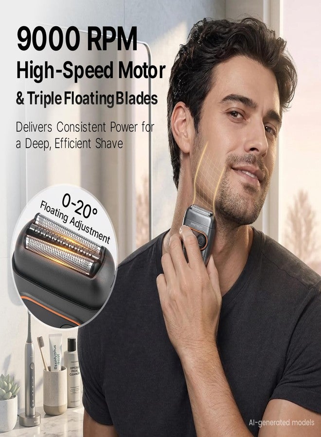 بري تيك ماكينة حلاقة PRITECH Mini Foil للرجال، للحية الخفيفة والقصيرة اليومية - Image 2