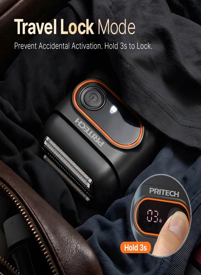 بري تيك ماكينة حلاقة PRITECH Mini Foil للرجال، للحية الخفيفة والقصيرة اليومية - Image 5