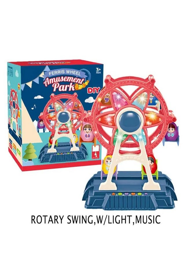 KITIKITTZ Plastic Musical Giant Wheel | Ferris Wheel Toy | Cheerful Music Colorful Lights Ferris Wheel Model for Children Gift (Sky Wheel) - Image 5