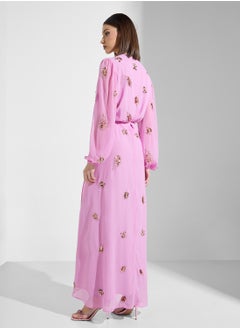 Blouson Sleeve Embellished Maxi Wrap Dress - pzsku/Z023D595014345F8535A8Z/45/_/1737612958/7024773e-c89f-49c9-a06a-ffb37673b928