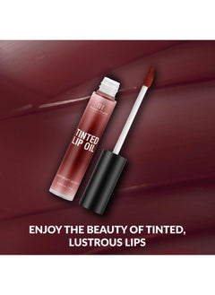 Botanic Hearth Tinted Lip Oil Moisturizing Lip Gloss Oil For Dry Lips Deep Red Gloss Lightweight & Non Greasy 0.3Fl Oz  - Image 3