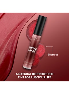 Botanic Hearth Tinted Lip Oil Moisturizing Lip Gloss Oil For Dry Lips Deep Red Gloss Lightweight & Non Greasy 0.3Fl Oz  - Image 5