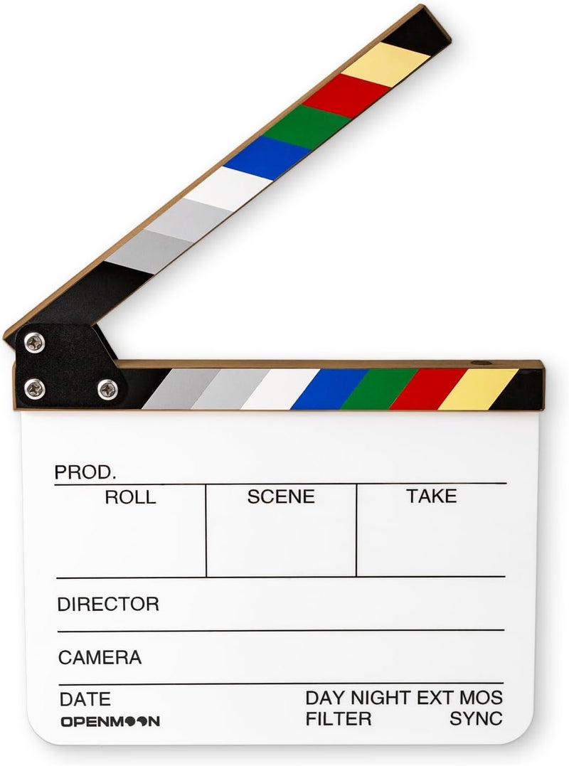 OPENMOON Director Film Clapperboard Cut Action Scene Clapper Board Slate (Large) - Image 2