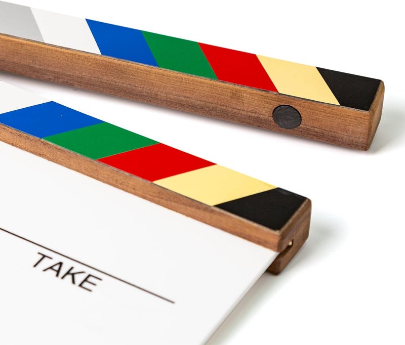 OPENMOON Director Film Clapperboard Cut Action Scene Clapper Board Slate (Large) - Image 5