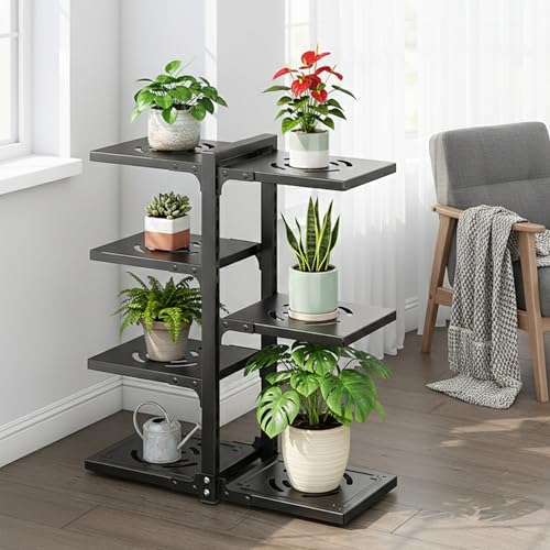Home Essentials HomeEssentials Kitchen Counter Pan Rack Multipurpose Organizer - 7 Tier Adjustable Pot Holder/Shelf Drawer Stand for Crockery/Pull Out Cabinet Organizer, Utensil Holder (7 TIER) - Image 2