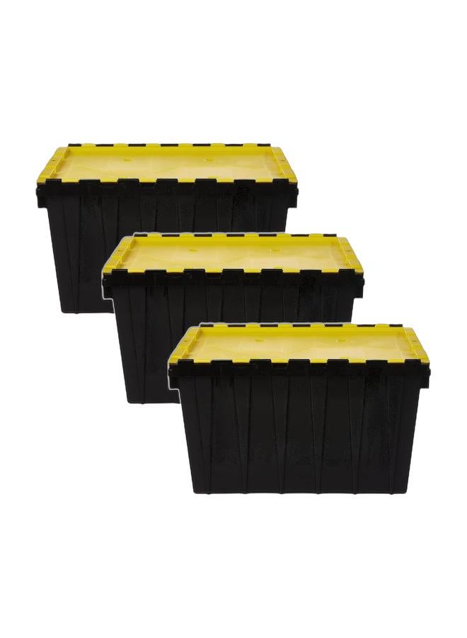 Cosmoplast صندوق تخزين بلاستيكي بسعة 55 لتر (عبوة من 3) - Image 1