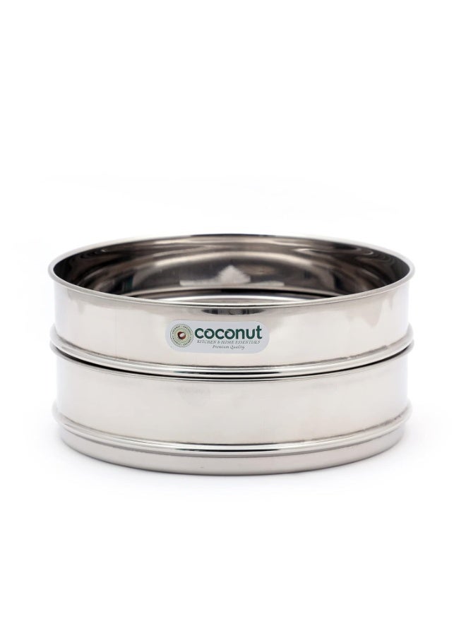 كوكونات أوعية فاصلة للطهي قابلة للتكديس من الستانلس ستيل من "Coconut" - مخصصة لأواني الطهي سعة 4 لترات | طقم مكون من قطعتين (مناسبة لأواني الطهي "Hawkins Classic" سعة 4 لترات) - Image 1