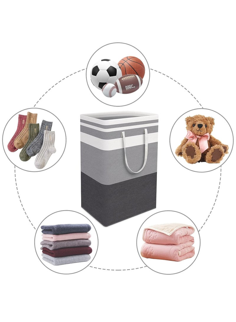 Laundry Hamper, 75L Collapsible Large Laundry Baskets with Easy Carry Handles, Freestanding Waterproof Clothes Hamper, Storage Basket for Toys Clothes, Laundry Organizer  - Image 3