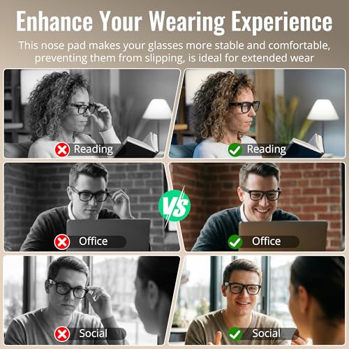 HIBLOKS Eyeglass Nose Pads Compatible with Ray-Ban Meta Wayfarer & Gen 2 (RW4008/RW4012 Large 53-22), Rechargeable Anti-slip Clip-on Glasses Nose Holder for Meta Gen 2 Smart Glasses Accessories - Image 5