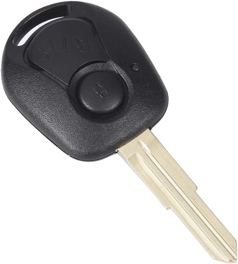 HEEPDD Black 2 Button Remote Key Case, Compact Design for SsangYong Actyon Kyron Rexton, Convenient Storage Black 2 Button Remote Key Case, ABS Material, Nan Automotive Electronics - Image 1