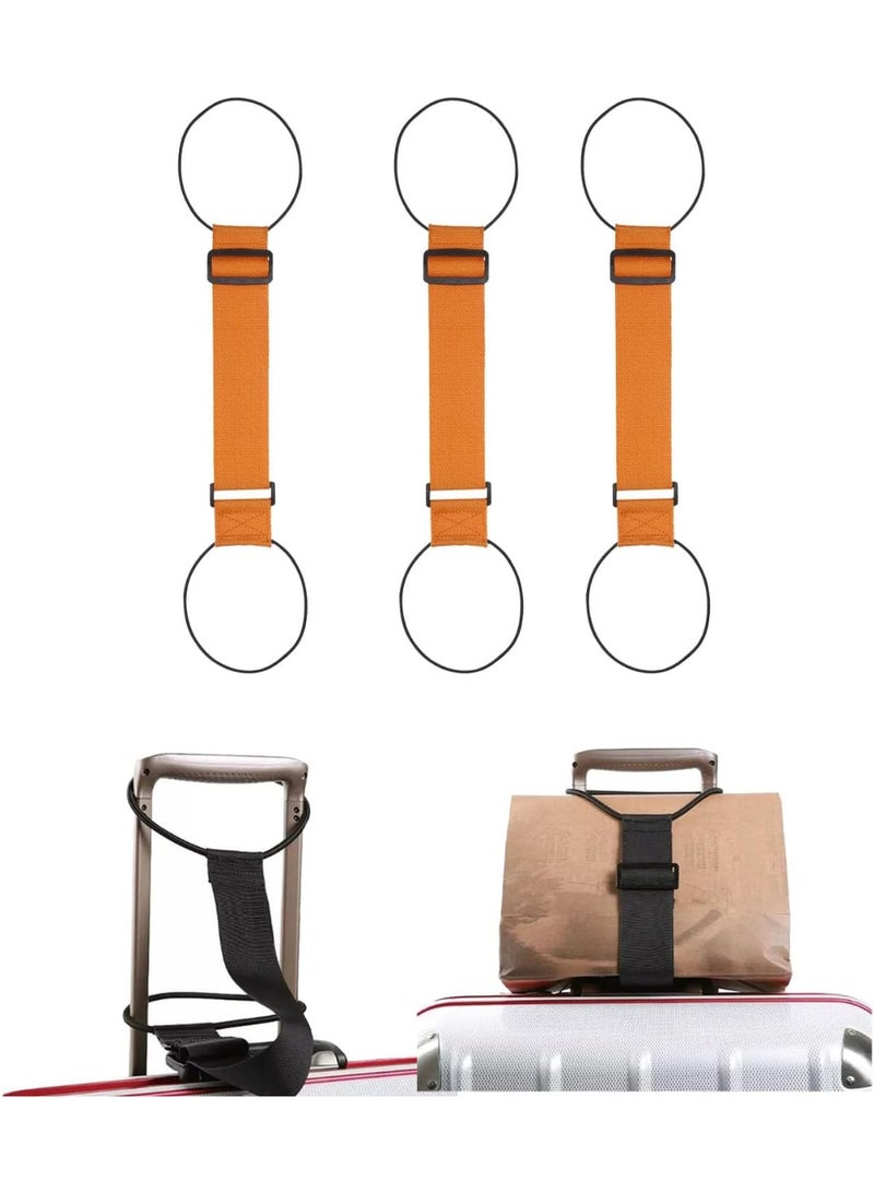 3PCS,Adjustable Elastic Luggage Strap Travel Packing Belt Multi Functional Suitcase Fastening Band Anti Slip Bungee Tie Down Strap for Travel Essentials - Image 1