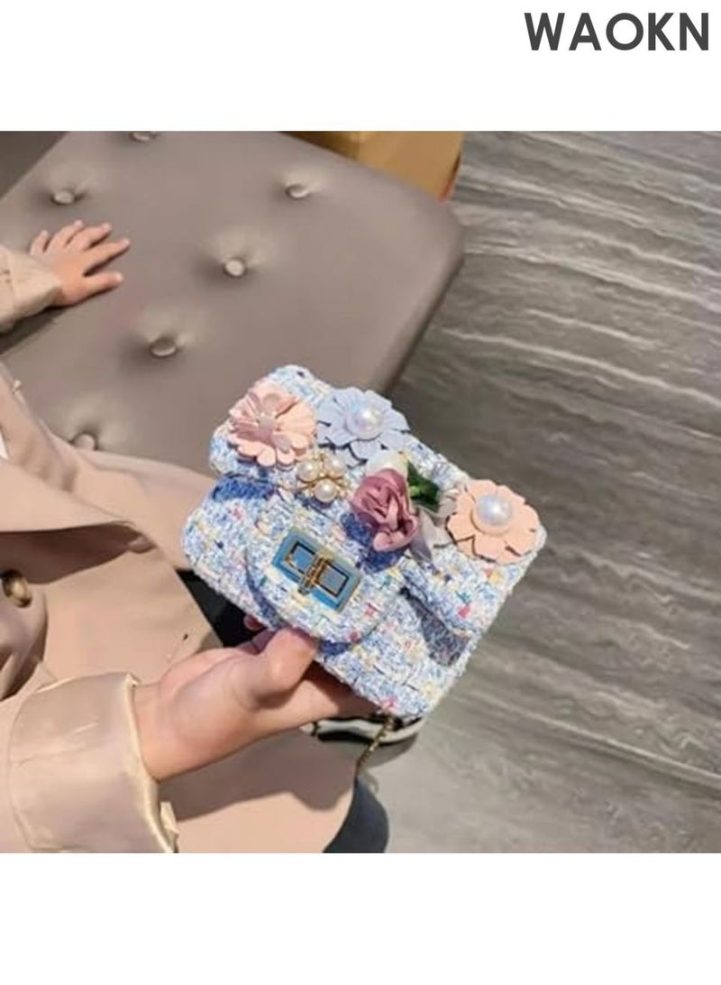 WAOKN Bunny Sling Bag with Chain - Cute Crossbody Purse for Women & Girls - Adjustable Shoulder Bag with Bunny Ears Design - Stylish Mini Handbag for Teens, Kids & Women - Perfect Gift for Birthday, Party (Blue) - Image 3